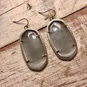 Kendra Scott Danielle Gold Earrings in Slate